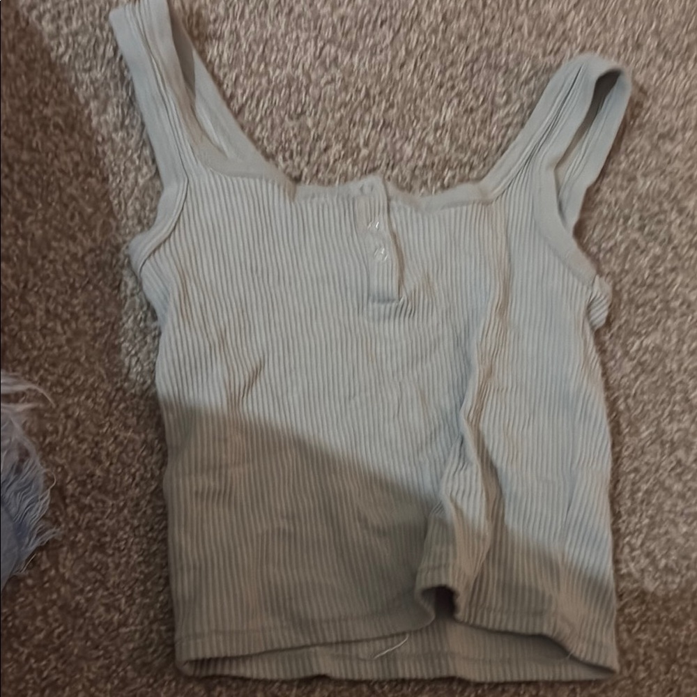 Cotton On Gray Striped Tank Top